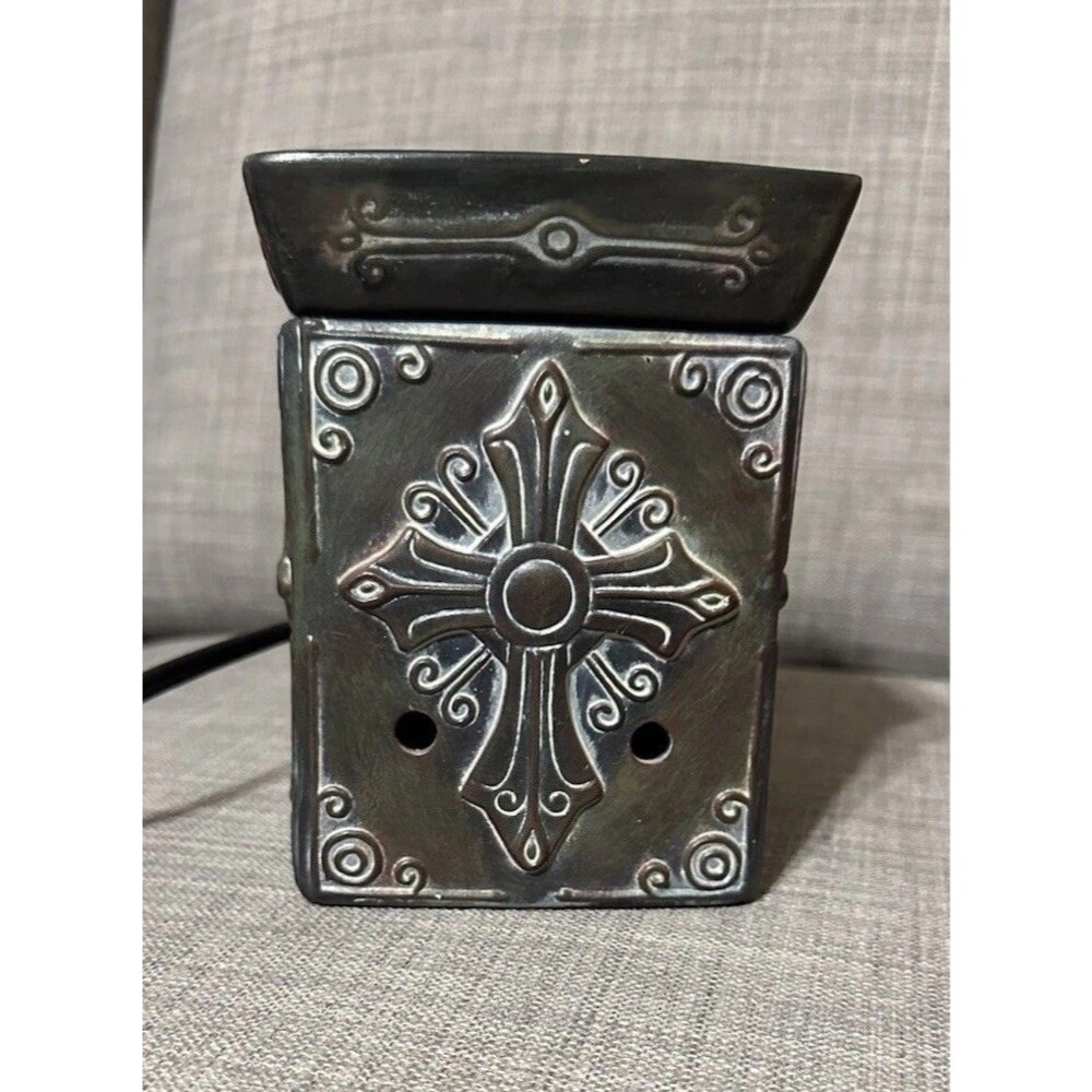 Scentsy Charity Celtic Cross Faith Collection Wax Warmer Retired 2010 Tested
